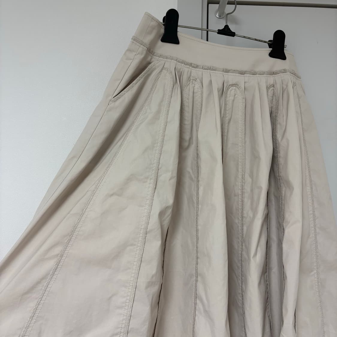 Sonia Rykiel 아이보리 플리츠 스커트 상품이미지3