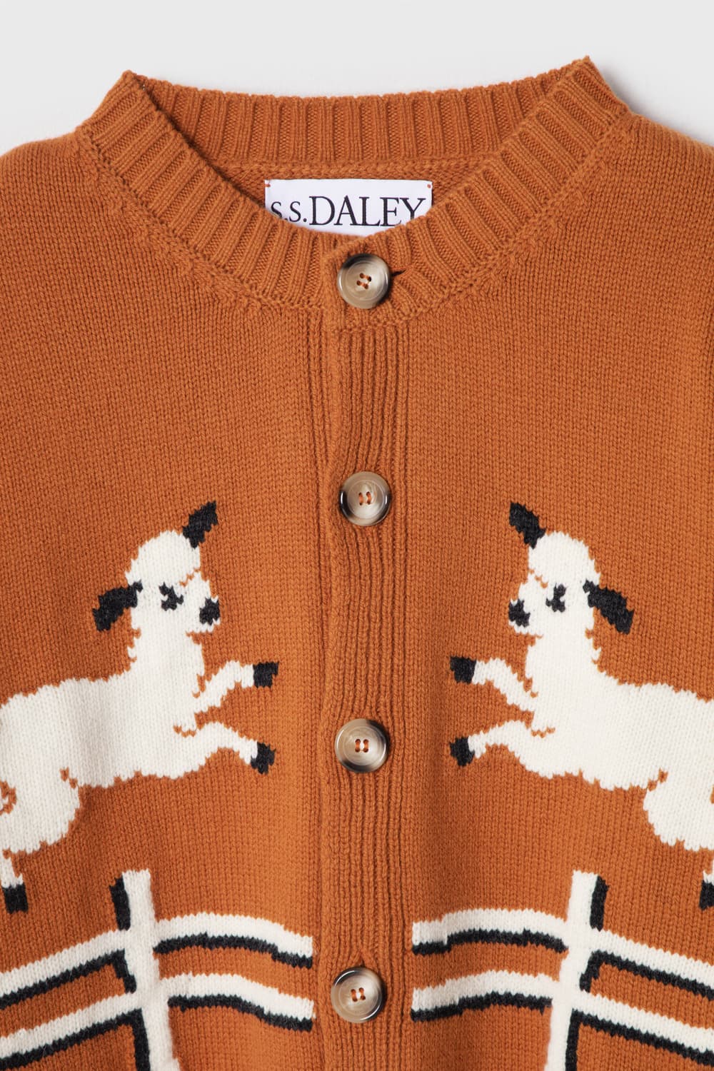 [S]S.S 달리 Cyril' Lamb Motif 가디건/오렌지 상품이미지4