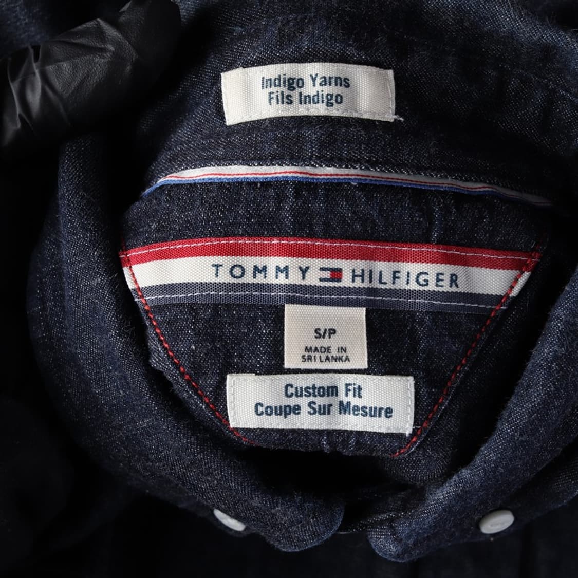 타미힐피거 커스텀핏 인디고 데님 셔츠 S 상품이미지5
