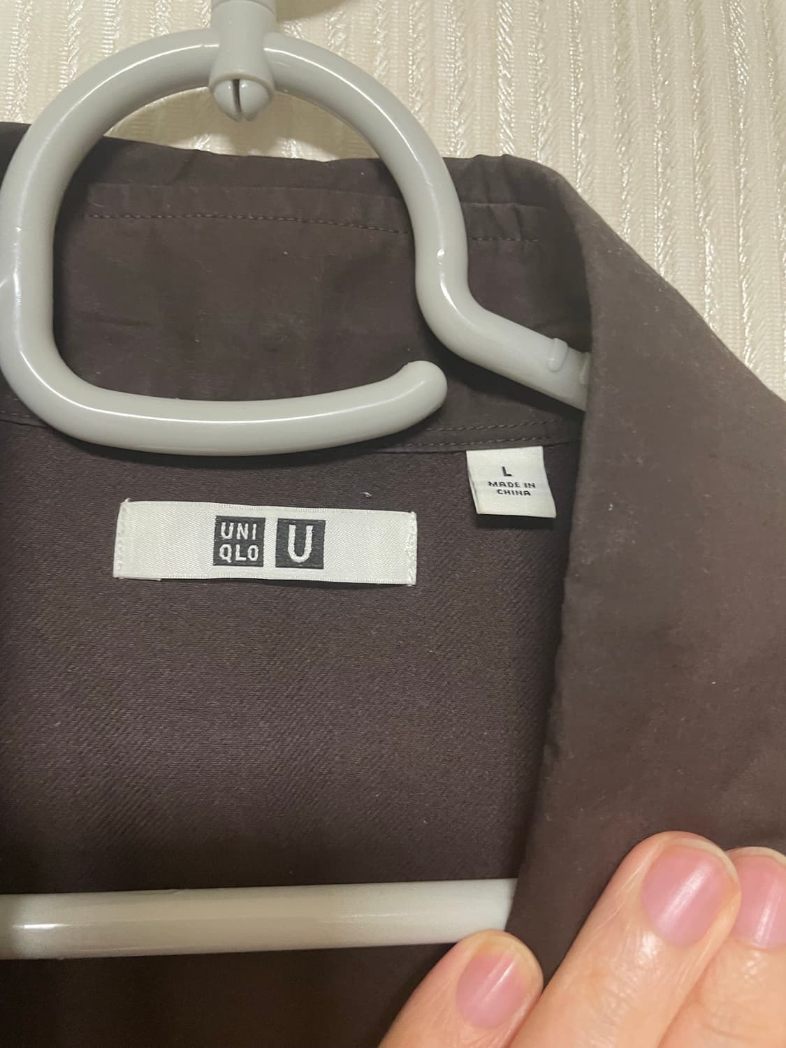 유니클로 U 브라운 셔츠 L 상품이미지2