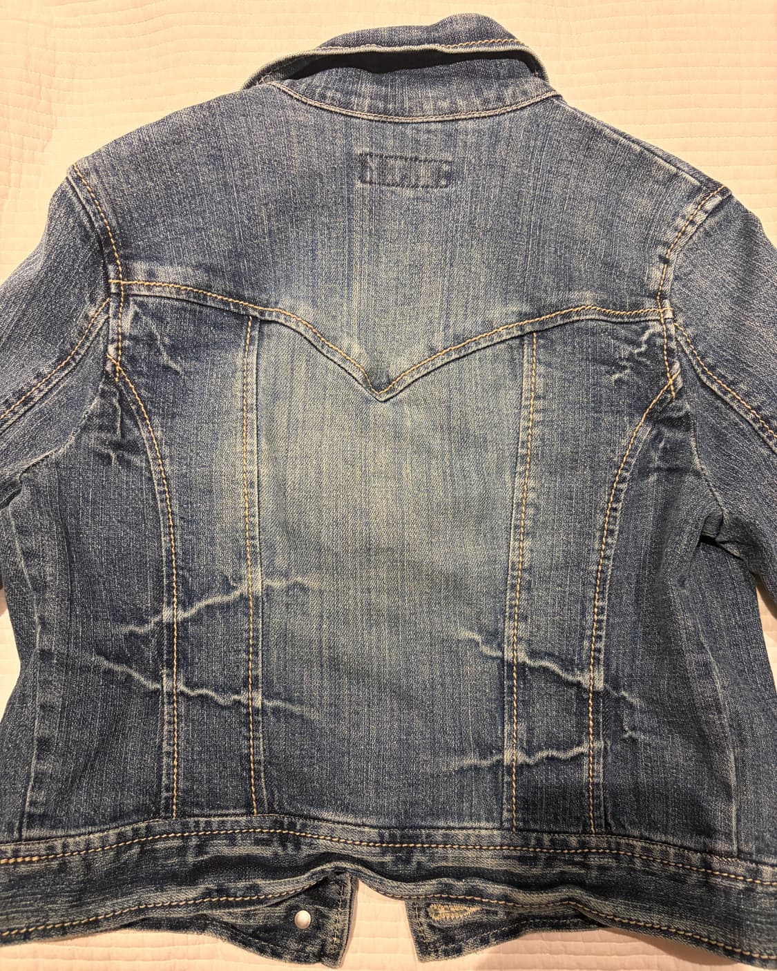 빈티지 크롭 청자켓 상품이미지2