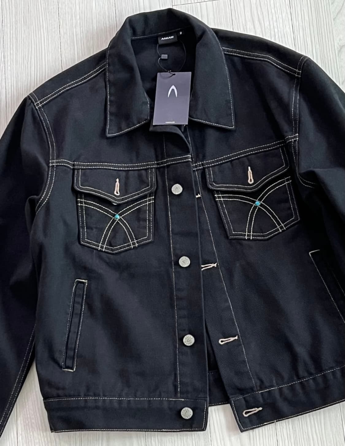 아캄 웨스턴 스터드 데님자켓 2사이즈 상품이미지3
