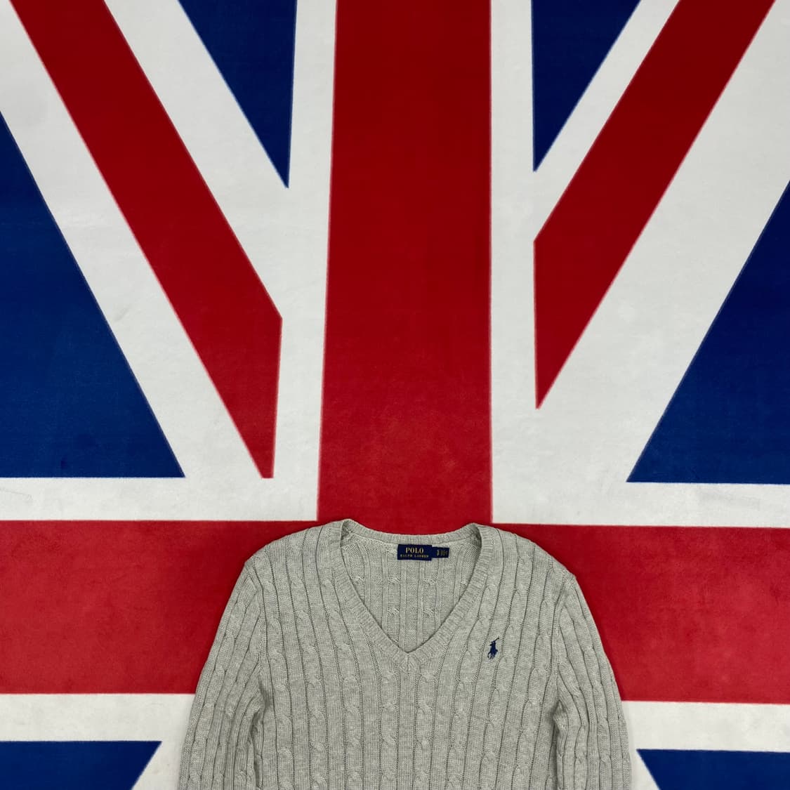 폴로 브이넥 니트 여성 S  상품이미지2