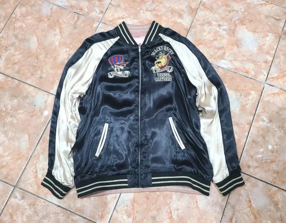 Vanson x  와키 레이스 리버시블 스카쟌 상품이미지4