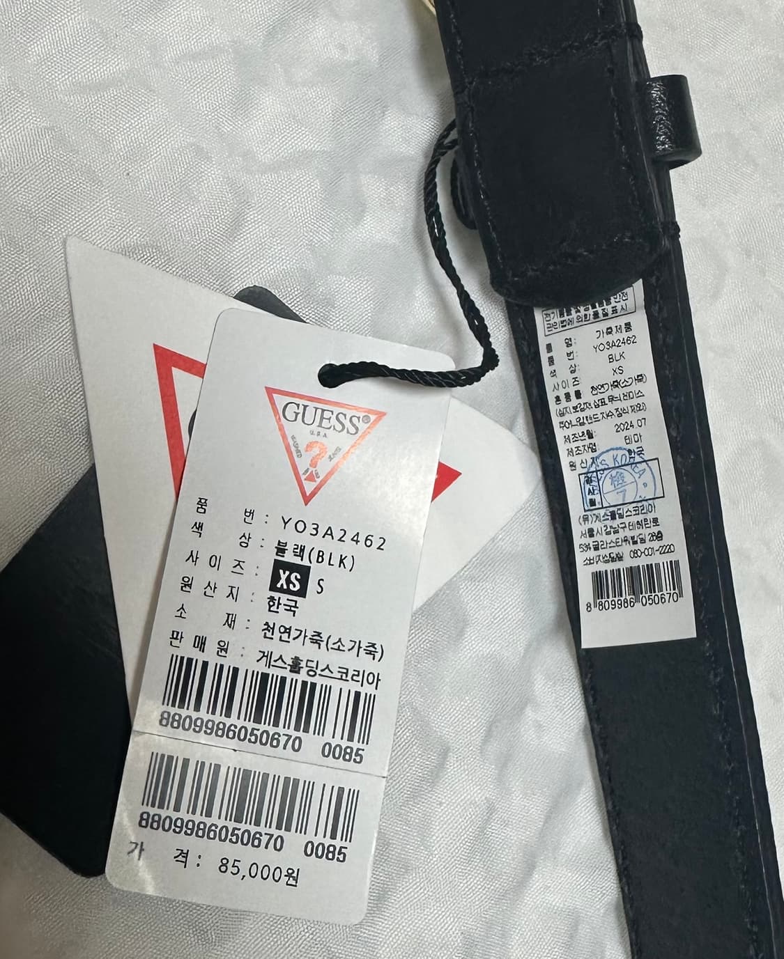 (새상품) 게스 여성용 타원 버클 벨트 XS 상품이미지2