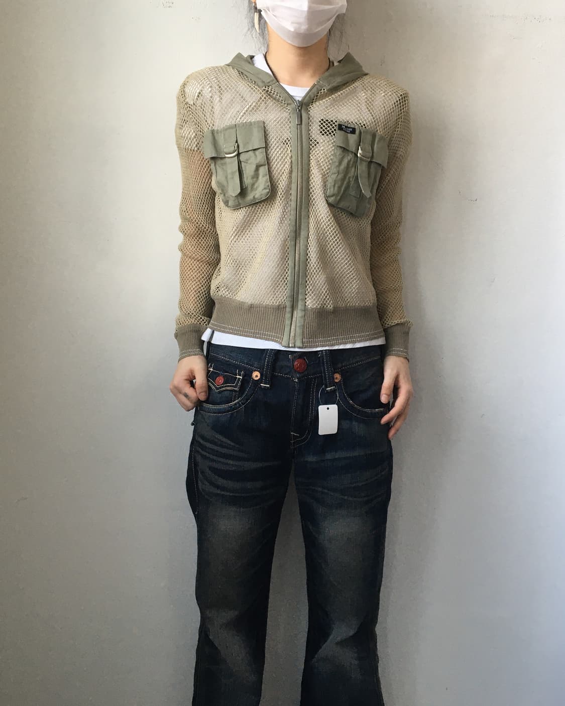 Pocket point punching zip up 상품이미지1