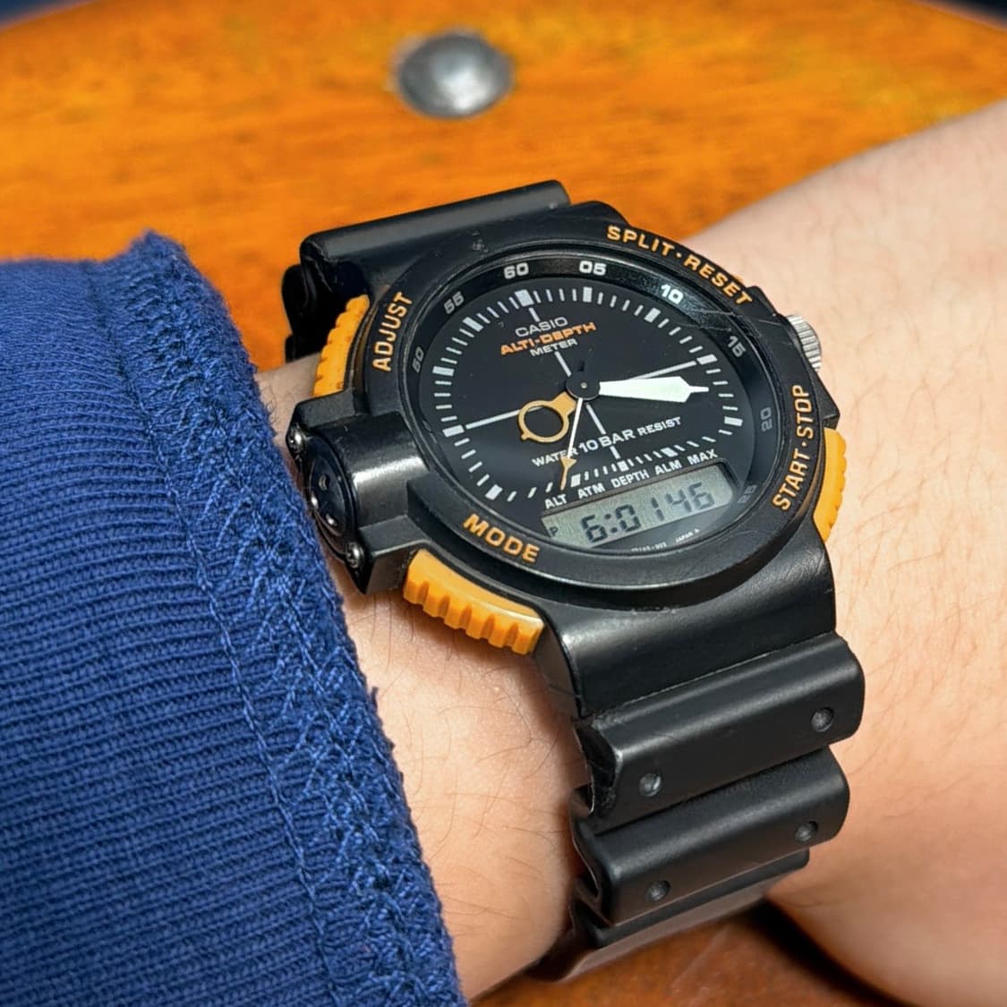 80s 카시오 초창기 다이버 알티 딥미터 시계 상품이미지3