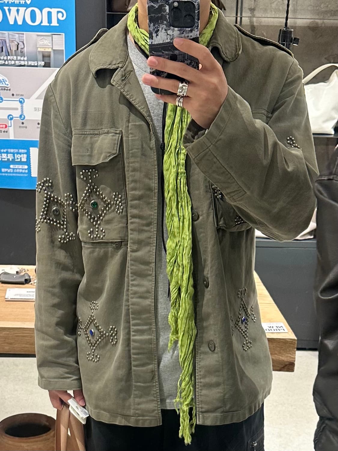 DOA 스터드 독일군 밀리터리 야전 자켓 상품이미지1