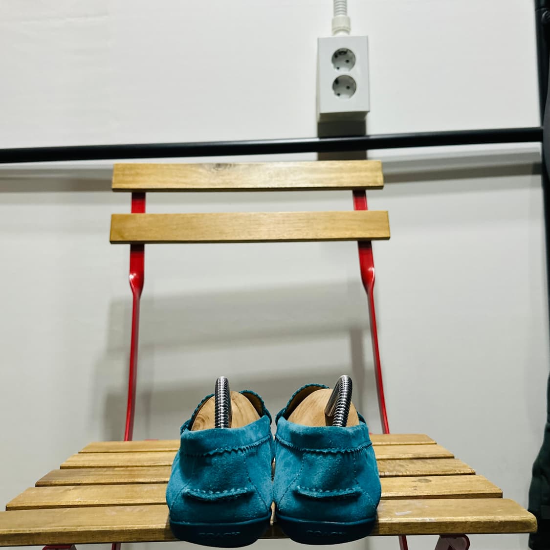 245) 코치 로퍼 여성 여자 페니로퍼 오데트 로퍼 스웨이드 블루 상품이미지5