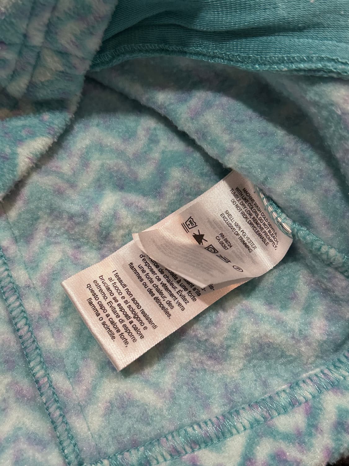 콜롬비아 패턴 플리스 집업 상품이미지3