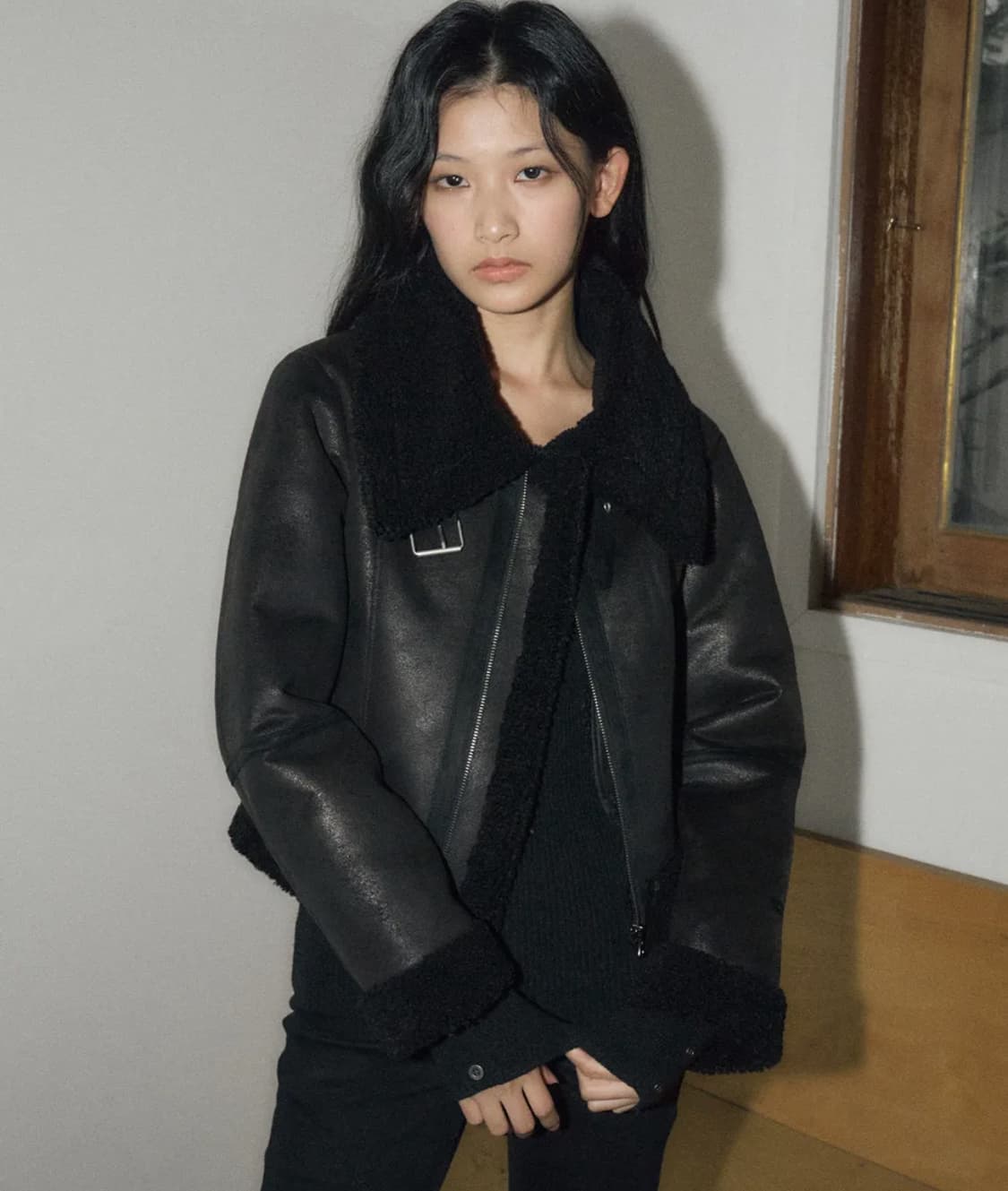 헬레네파리스 피티드 스웨이드 무스탕 상품이미지5