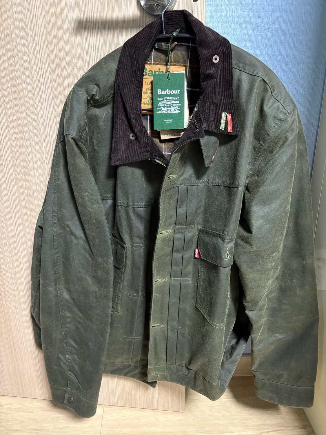 리바이스x바버 타입2 XL 판매합니다. 상품이미지1