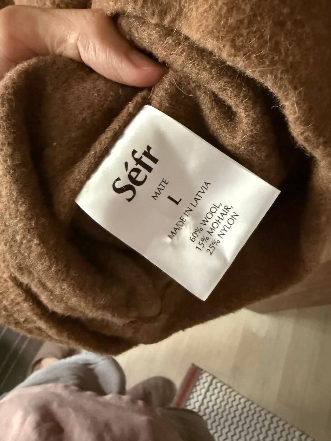 [Sefr] 세퍼 브이넥 울 모헤어 탑 L 상품이미지4