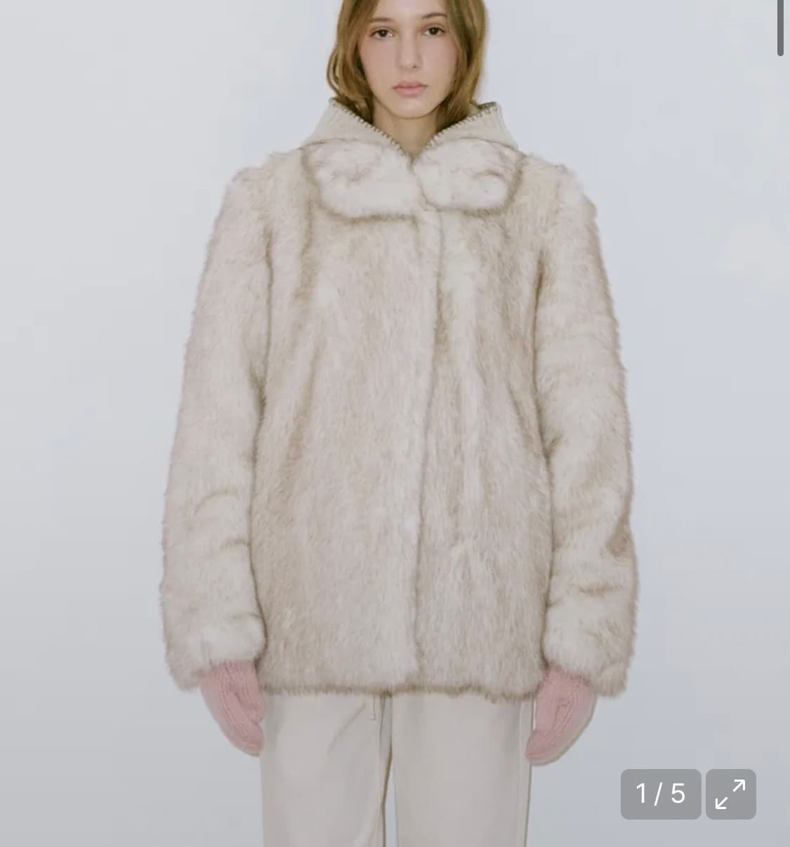 시눈 퍼자켓 아이보리 상품이미지1