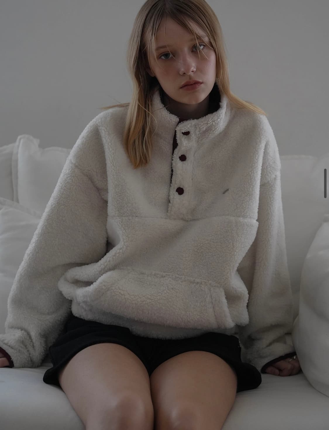 드헤베 하프 집업/아이보리 (원가15.8) 상품이미지2