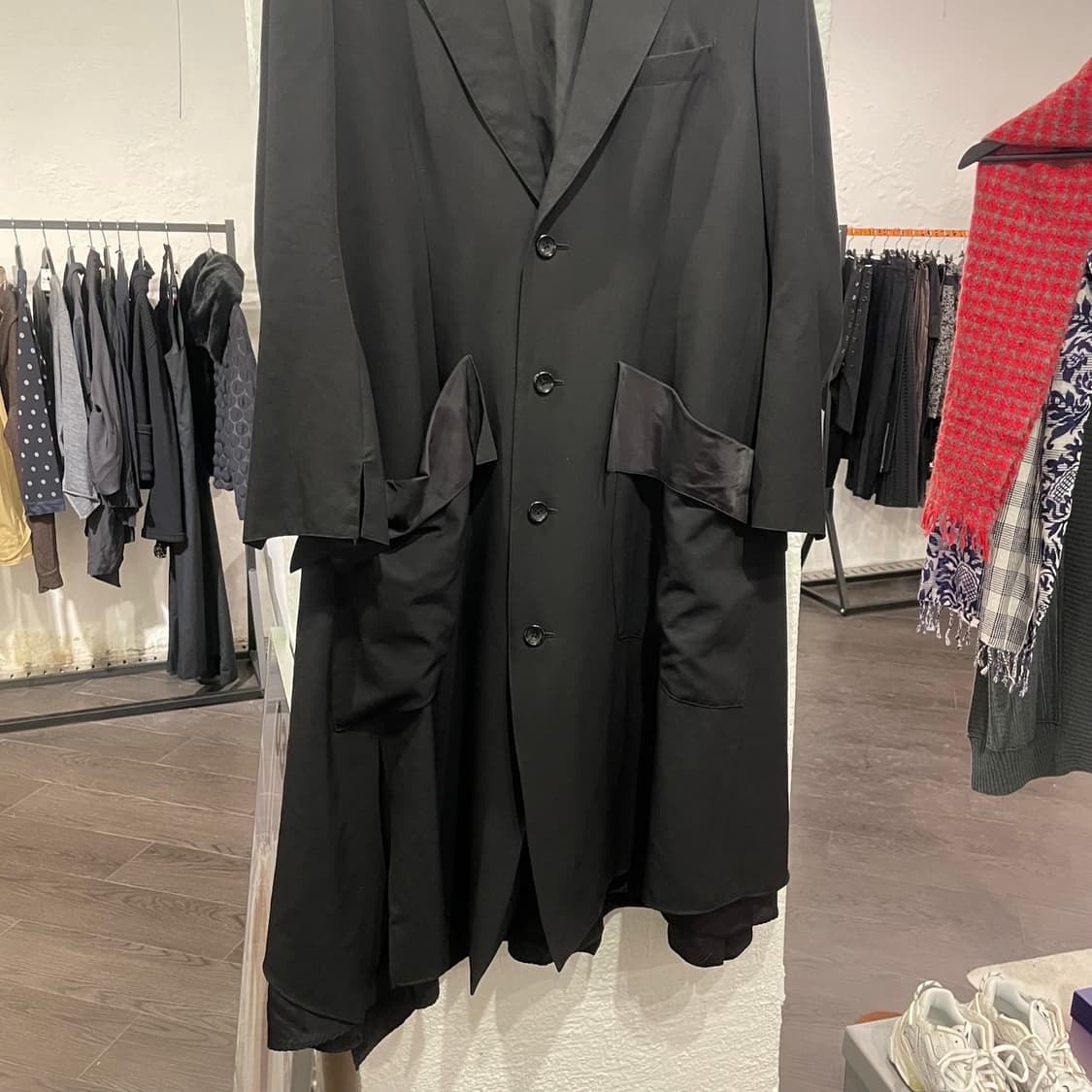 설밤 컷아웃 오버사이즈 코트 상품이미지2