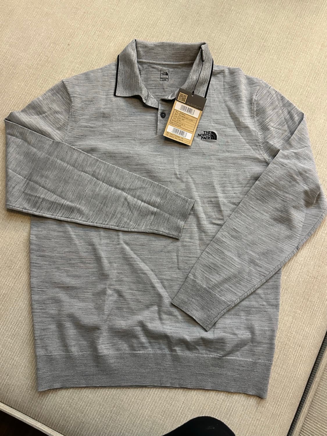 새상품) 노스페이스 메리노울 긴팔 폴로티 상품이미지1