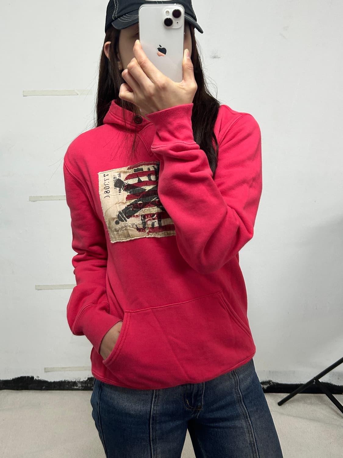 폴로 진스 컴퍼니 성조기 패치 후드티 상품이미지1