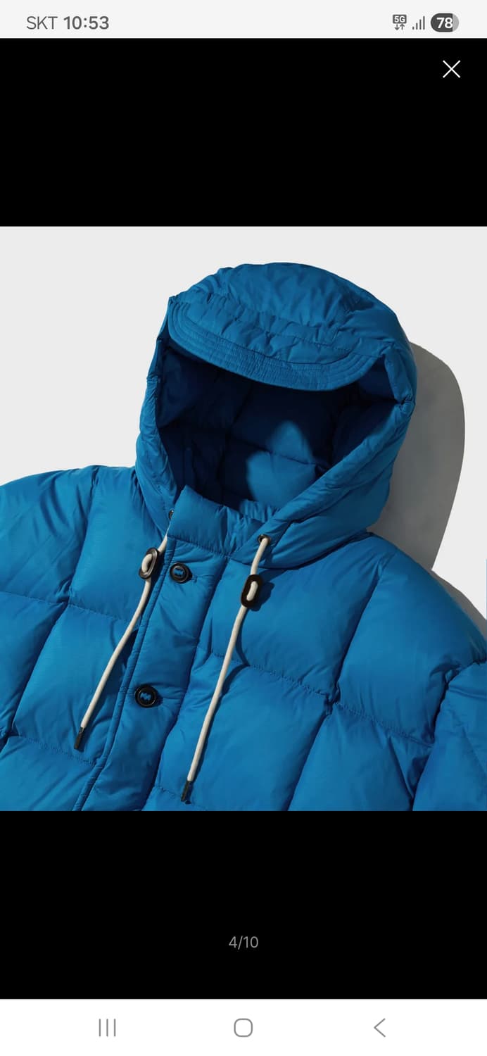 아웃스탠딩 카라코람 구스다운 파카 블루 M사이즈 상품이미지2