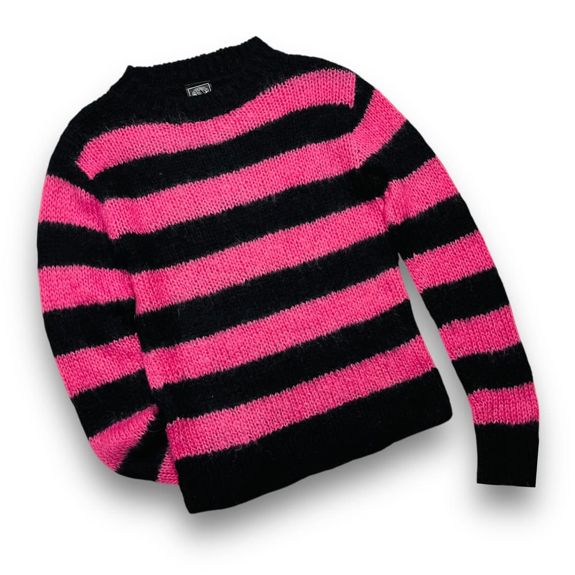 FYUL 666 펑키 모헤어 핑크&블랙 니트  상품이미지2