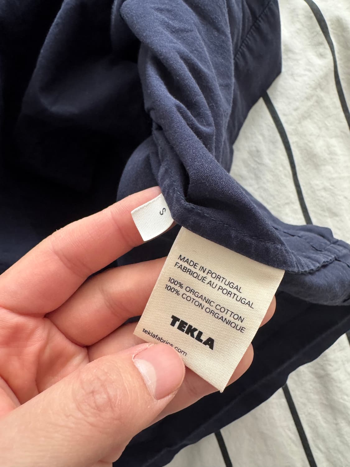 (네고 가능)테클라 Poplin 파자마 셋업 (네이비 S) 상품이미지6