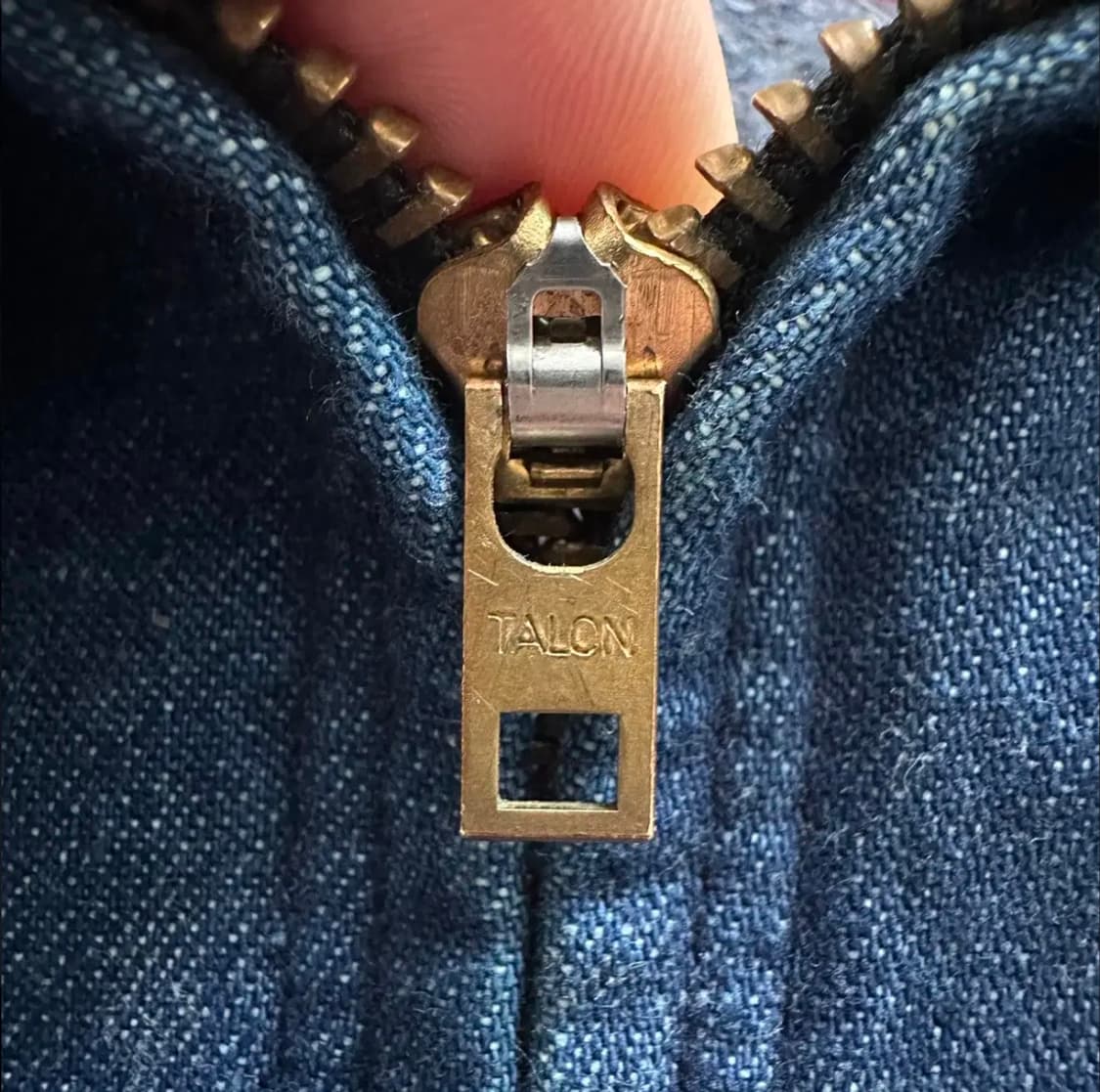 70s 빅벤 데님 브랭킷 드라즐 블루종 자켓 MADE IN USA  상품이미지3