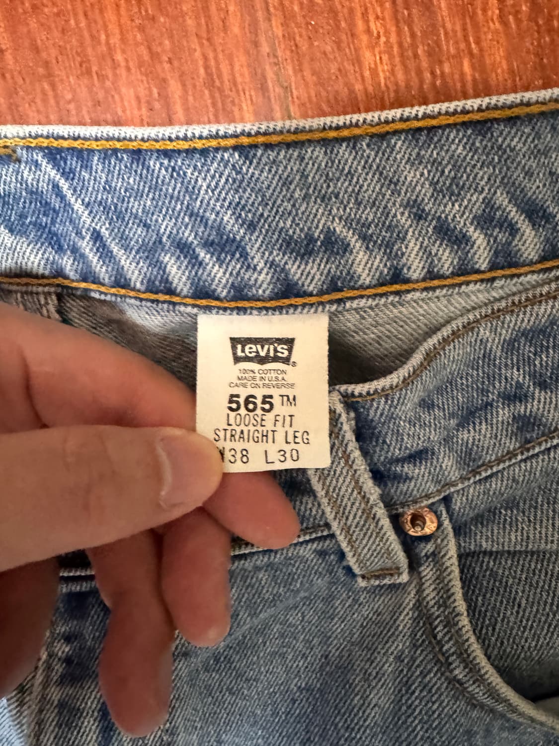 [38X30] 90s 리바이스 565 루즈핏 스트레이트 레그 상품이미지4
