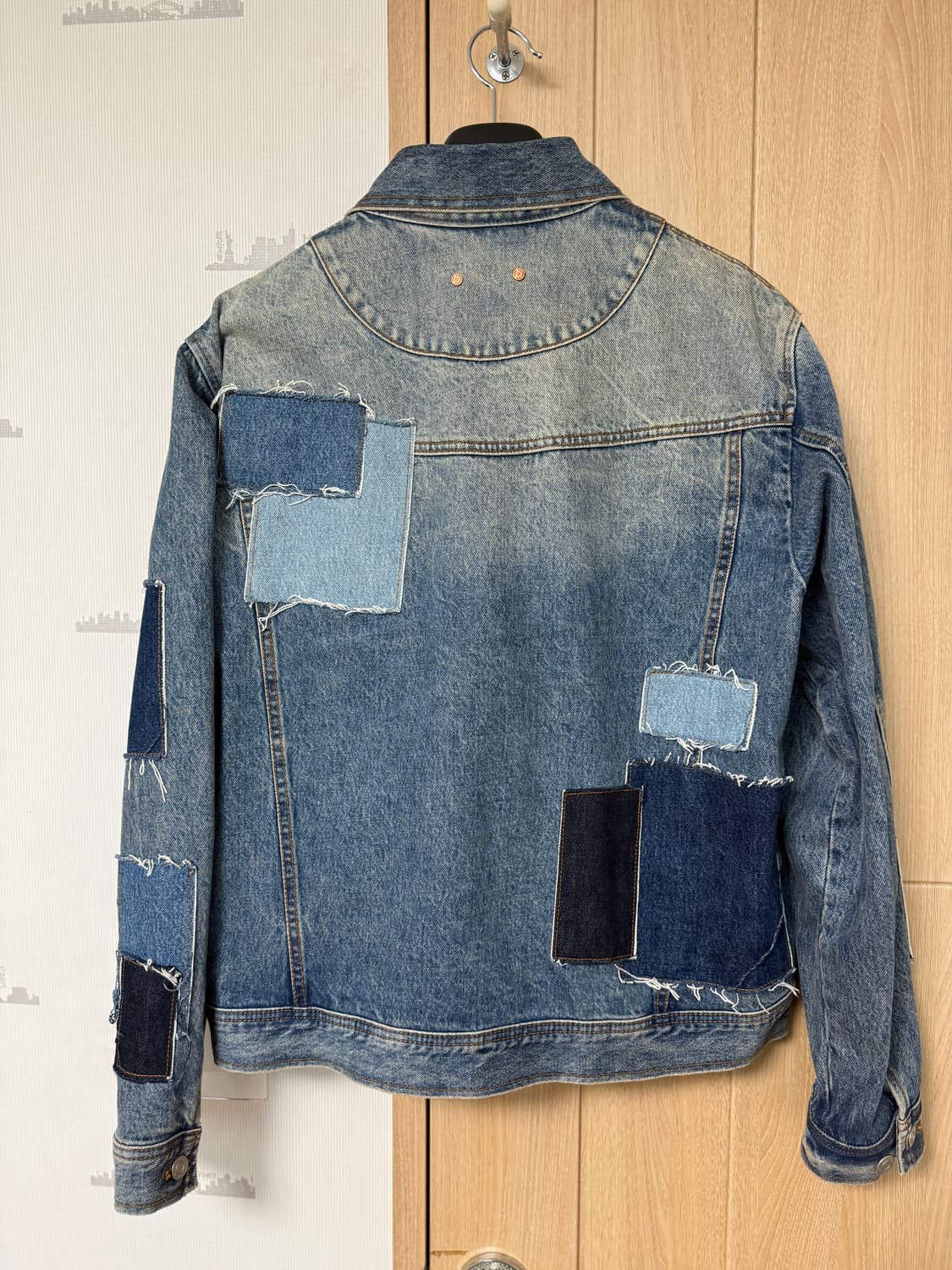 앤더슨벨 23 S/S 패치워크 청자켓 상품이미지2