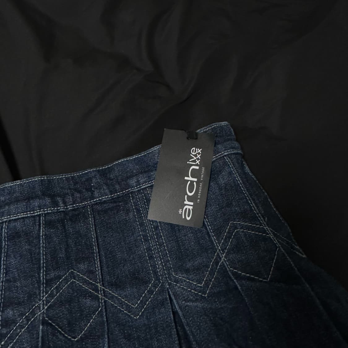 아카이브엑스 갸루 빈티지 데님 청치마 + 상의 상품이미지3