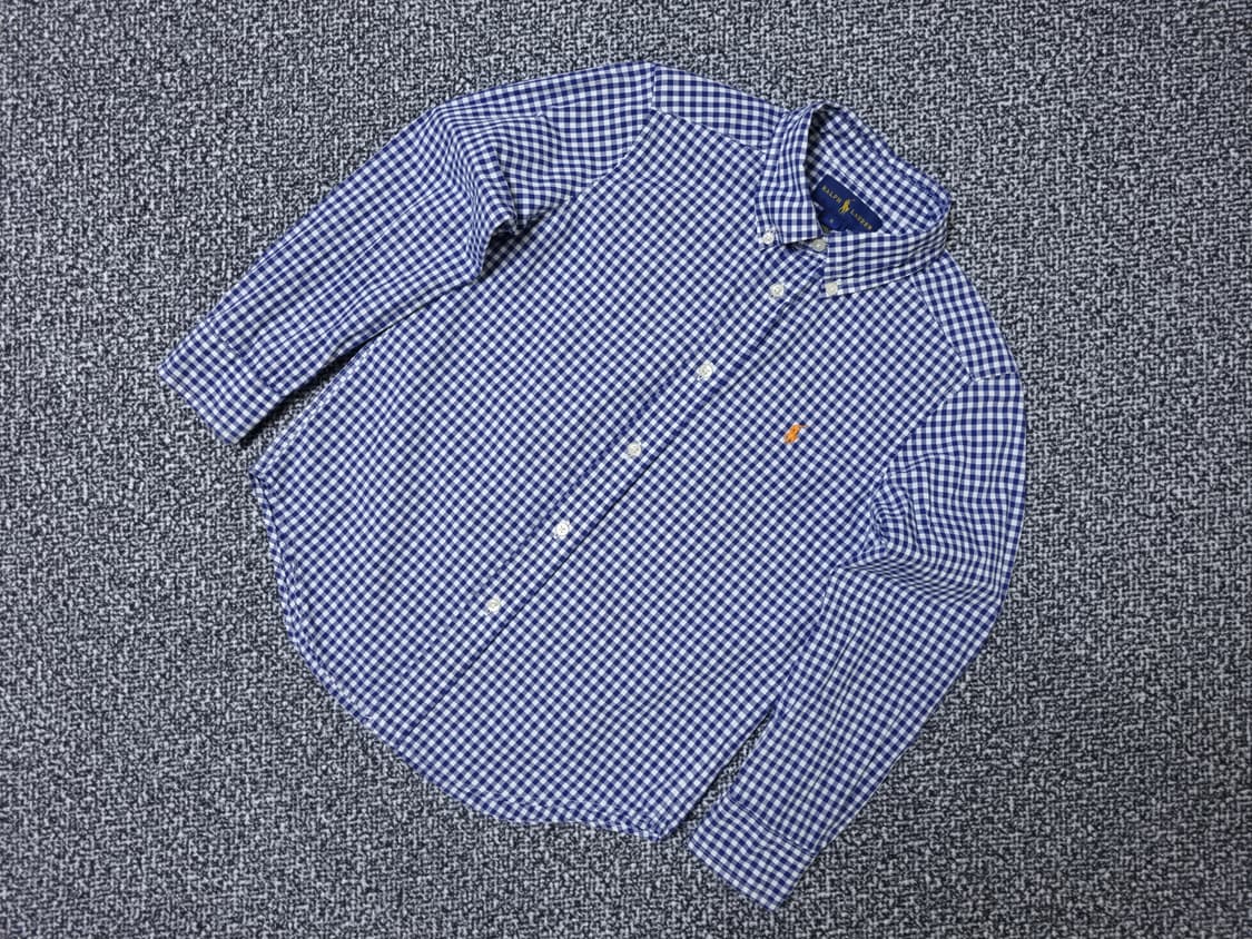 [무료배송][120]폴로 키즈 체크 셔츠 남방 상품이미지3