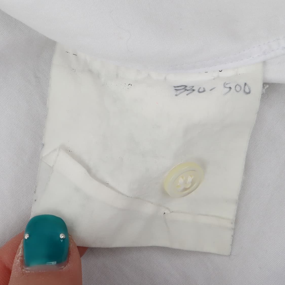 꼼데가르송 화이트 하트와펜 코튼 셔츠 상품이미지9