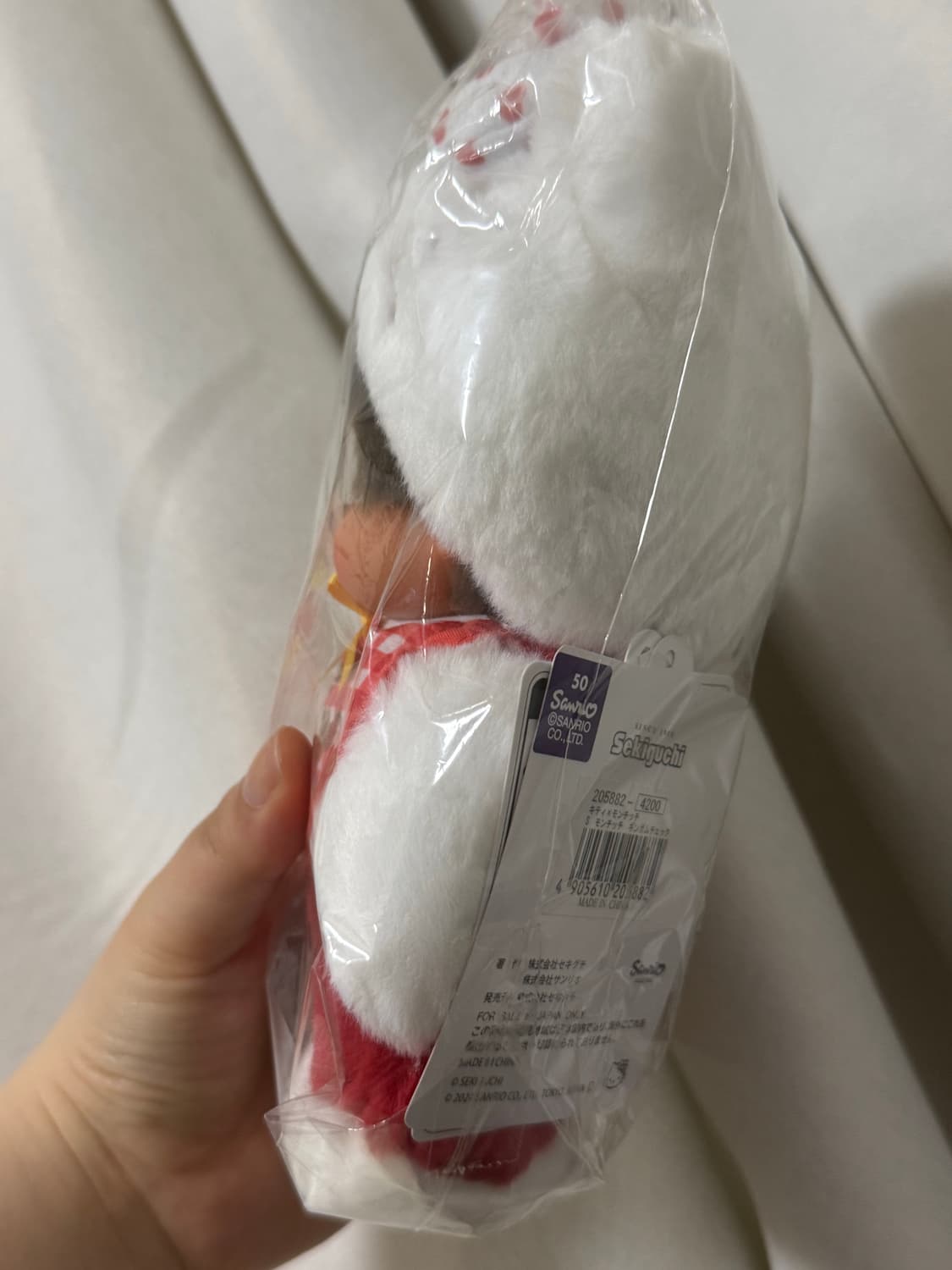 몬치치 헬로키티 깅엄체크 인형 상품이미지5