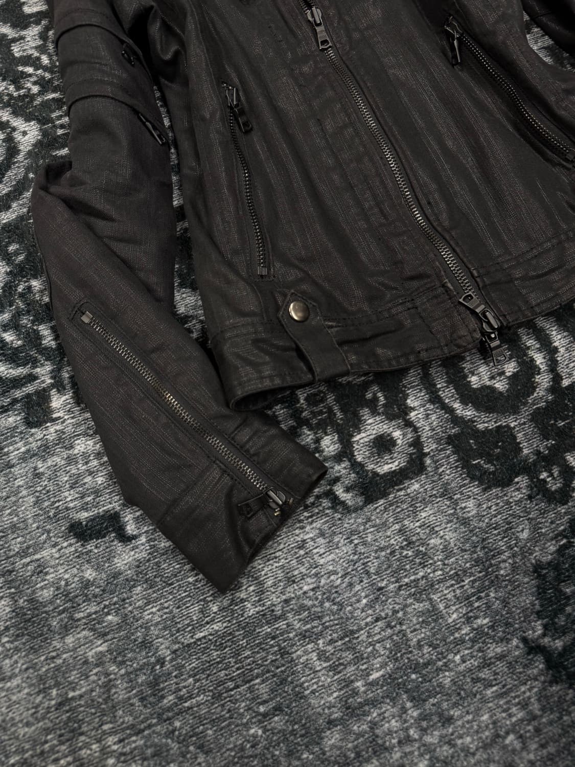 Fuga 00s archive coating biker jacket 상품이미지4