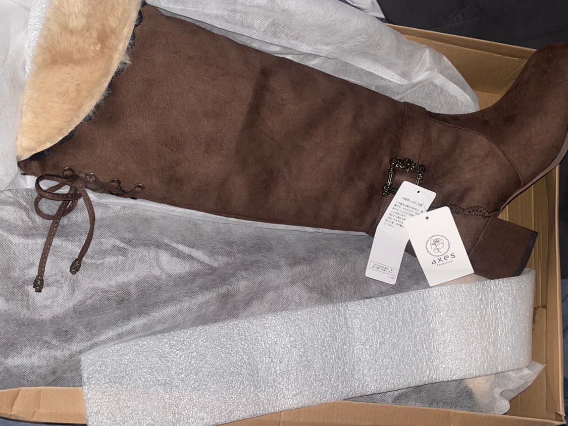 새상품) Axes femme 부츠 갸루 털부츠 상품이미지1