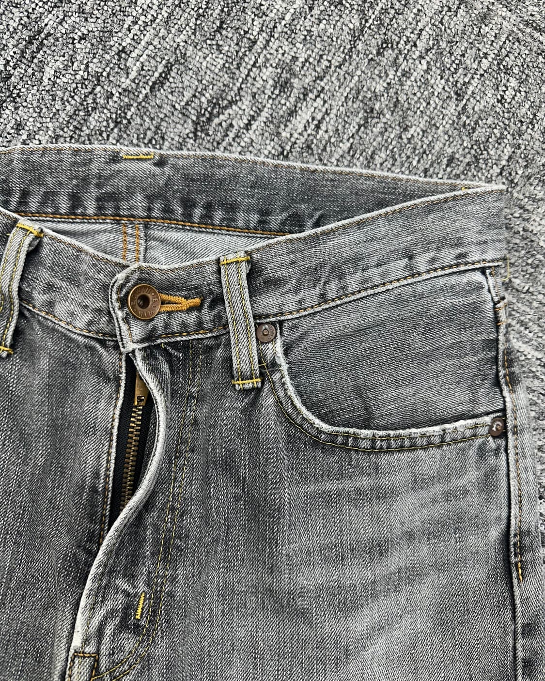 (허단37)에드윈 505ZX 그레이 데님-M1381 상품이미지4