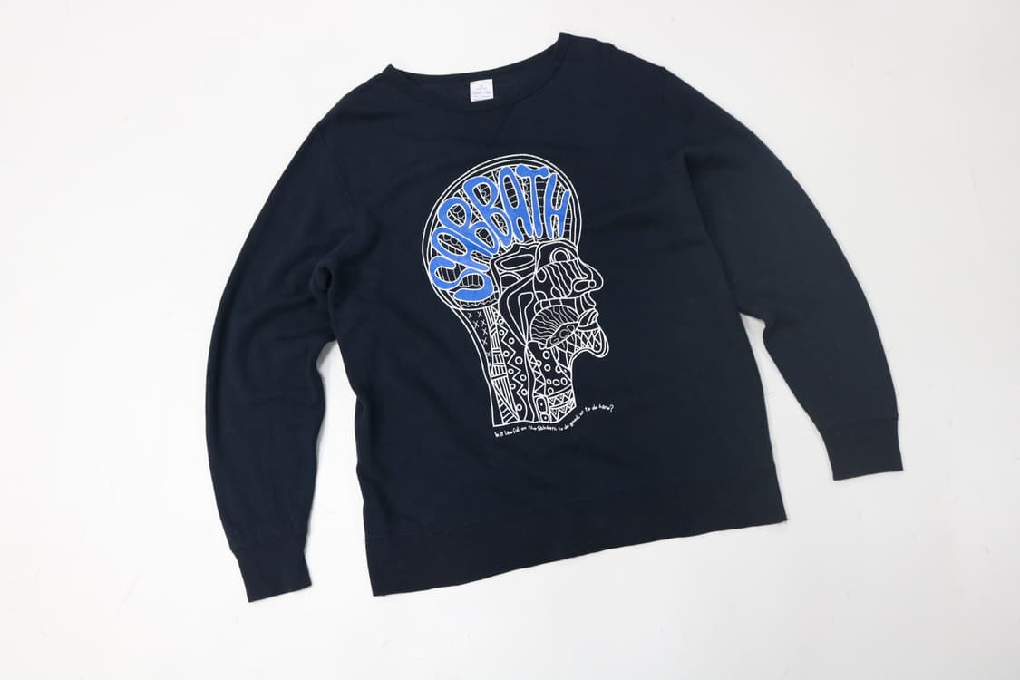 빈티지 블랙 세이버스 그래픽 맨투맨 (L) 상품이미지2