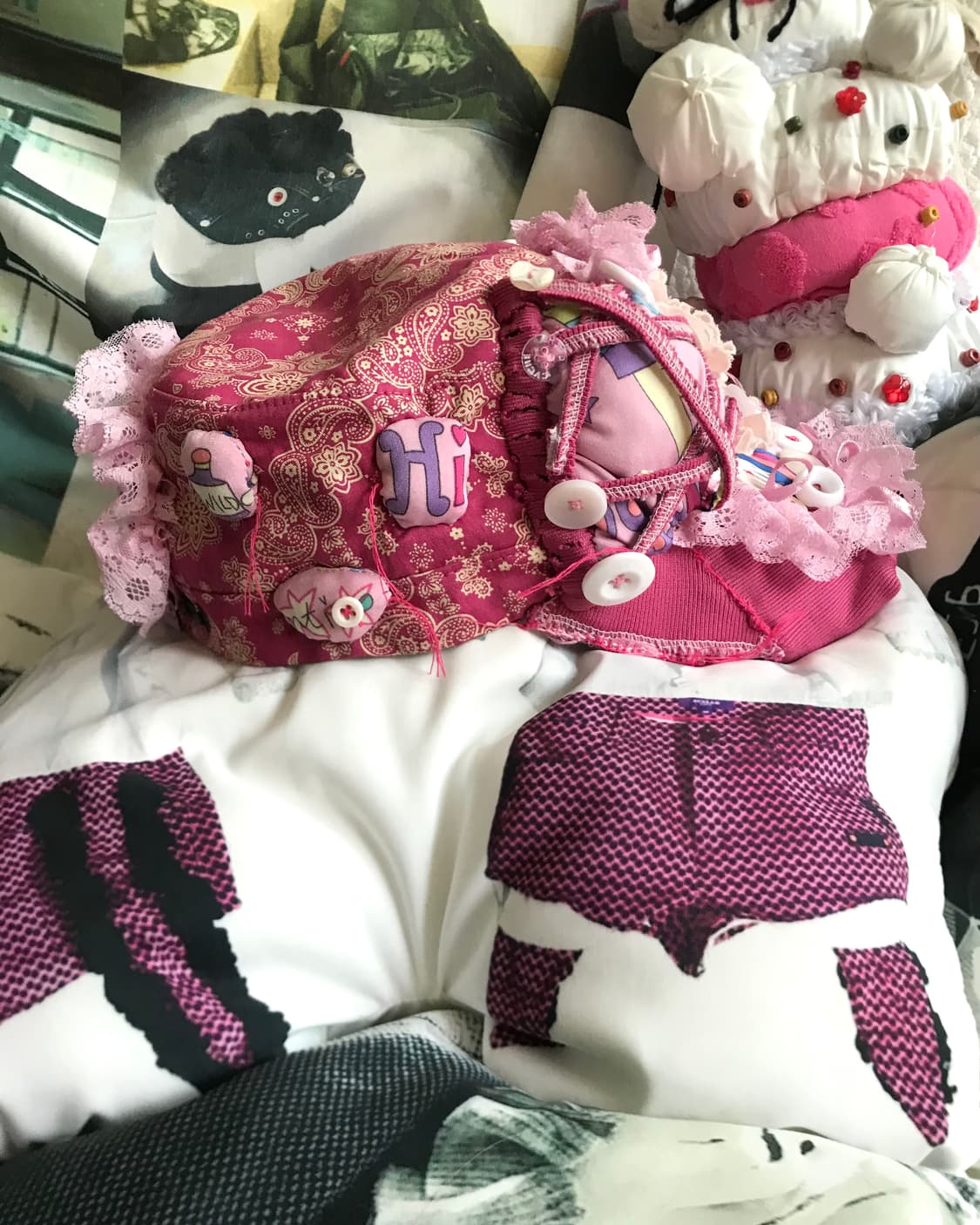 Kitsch candy Cat-Ear embossed cap 상품이미지4