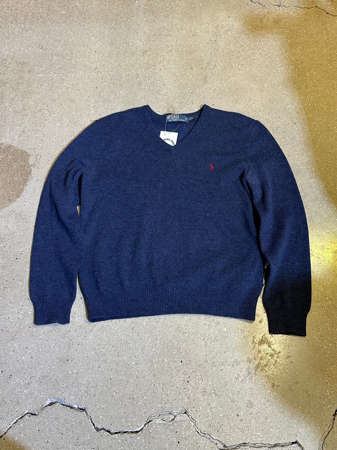 POLO 폴로 네이비 브이넥니트 상품이미지3