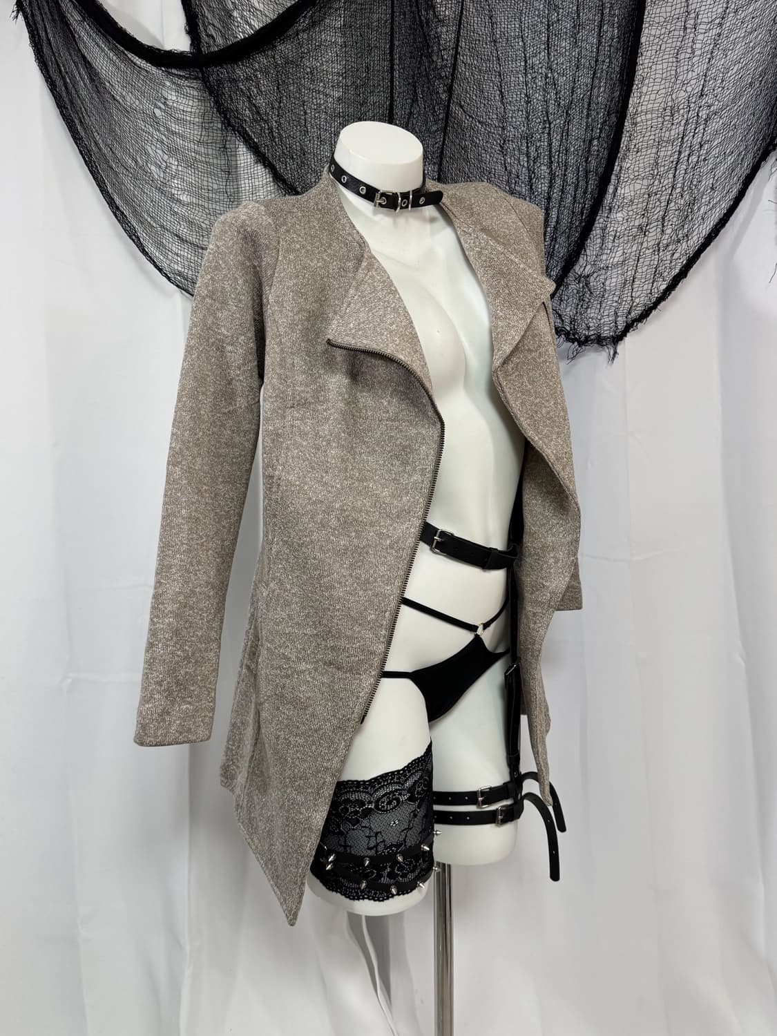 beige zip up jacket 상품이미지1