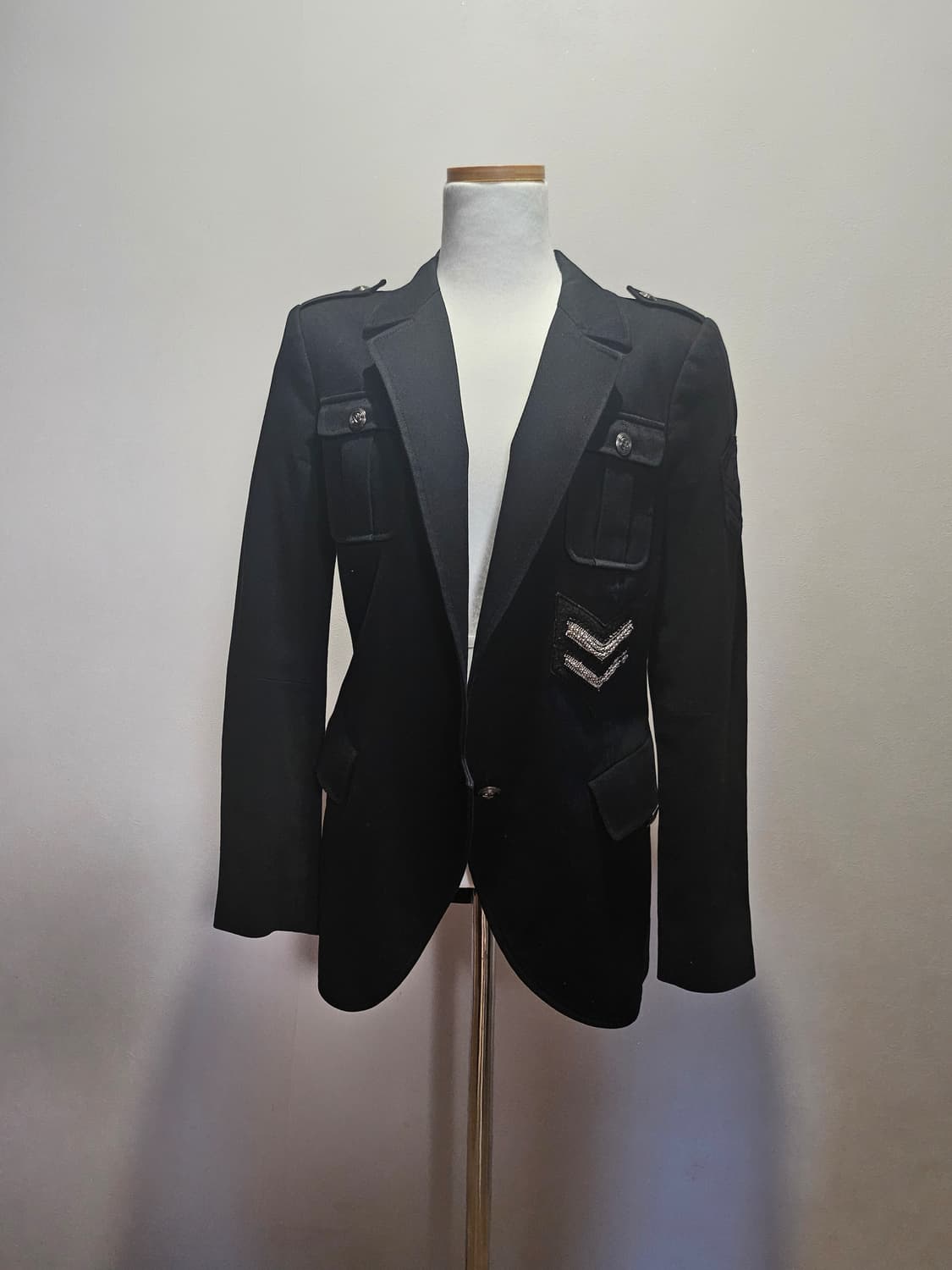 PIERRE BALMAIN피에르 발망
 여성 진 자켓(블랙) 상품이미지1