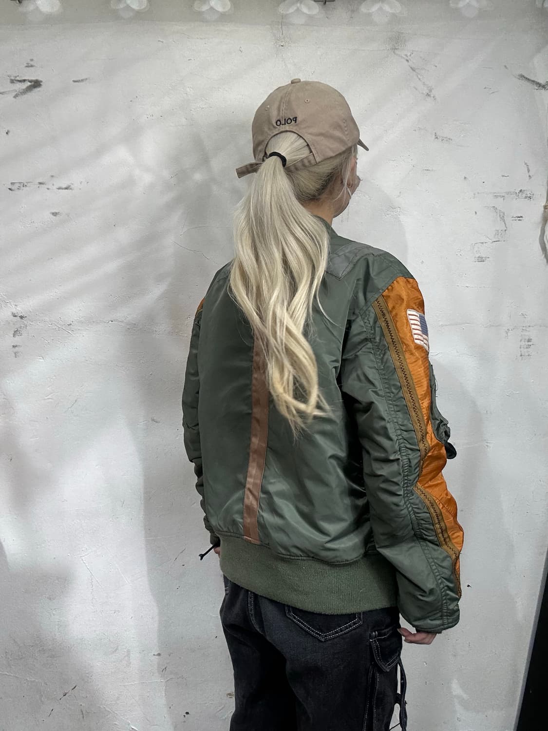 Xtonz 엑스톤즈 항공잠바 카키 ma-1 마원 자켓 M 상품이미지3