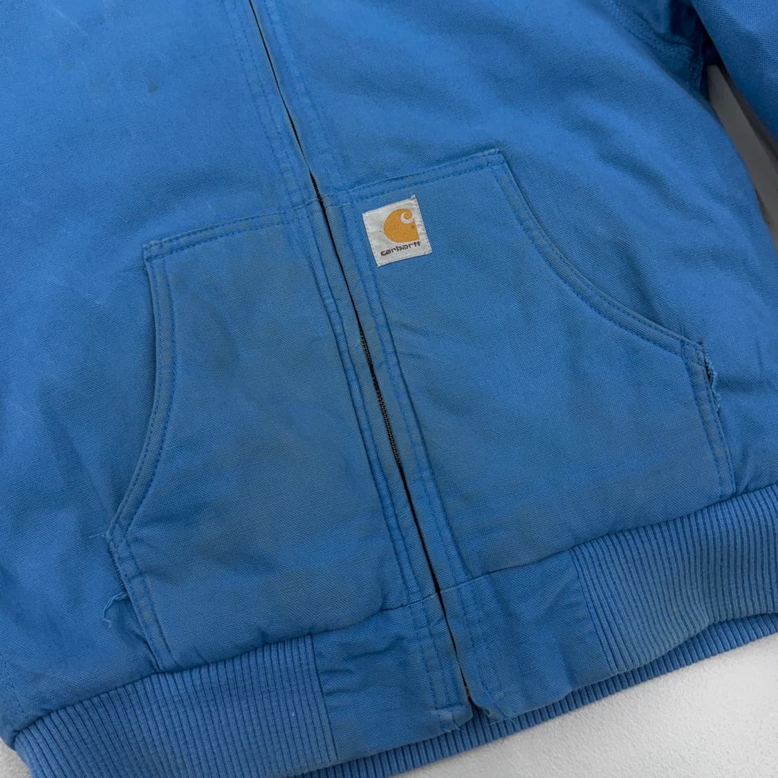 칼하트 J130 덕액티브 후드 워크자켓 하늘색 상품이미지6