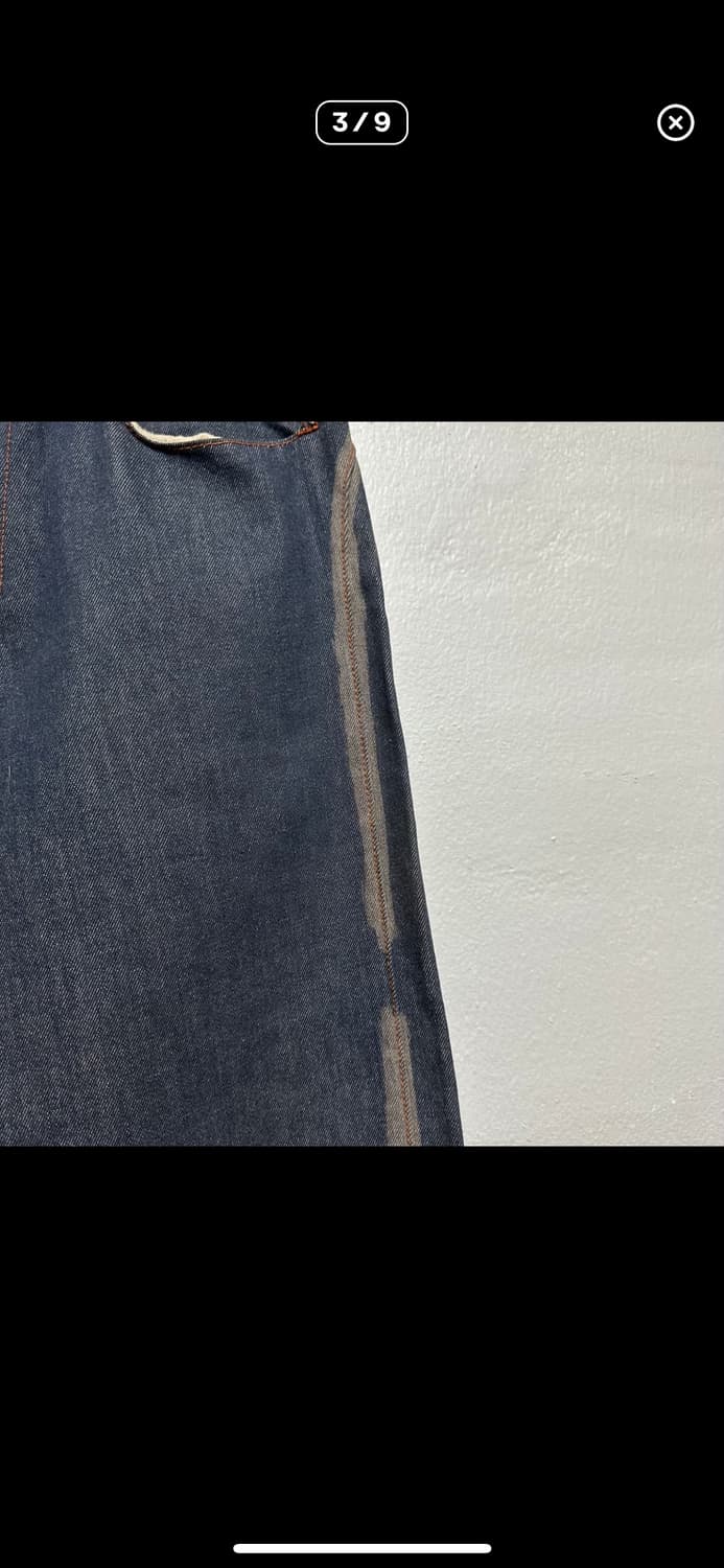 장폴고티에 레드스티치 생지 페인팅진 상품이미지3