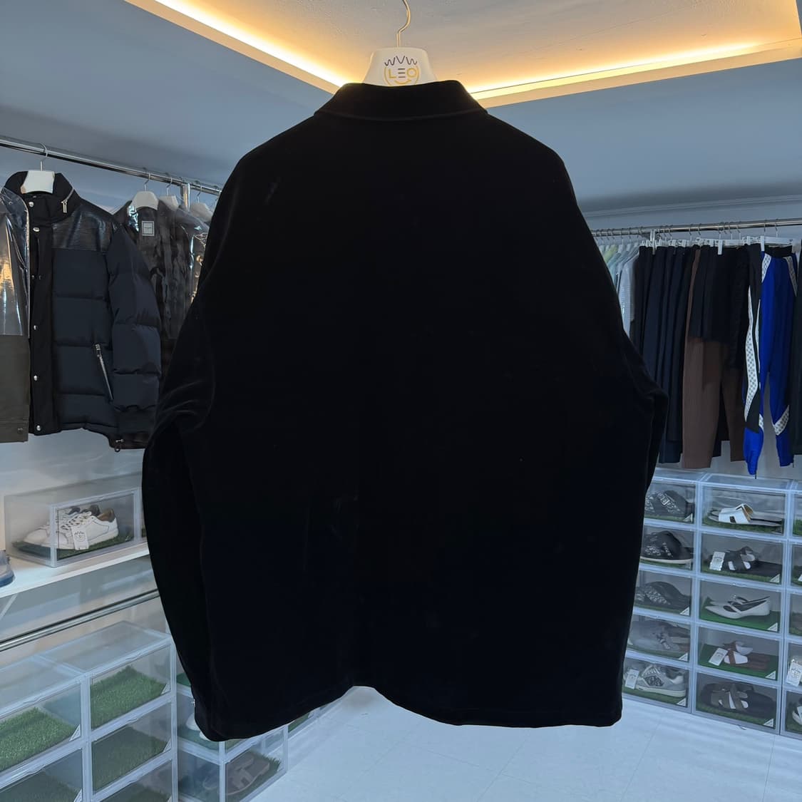 [리오브] 프라다 벨벳 코튼 오버셔츠 상품이미지2