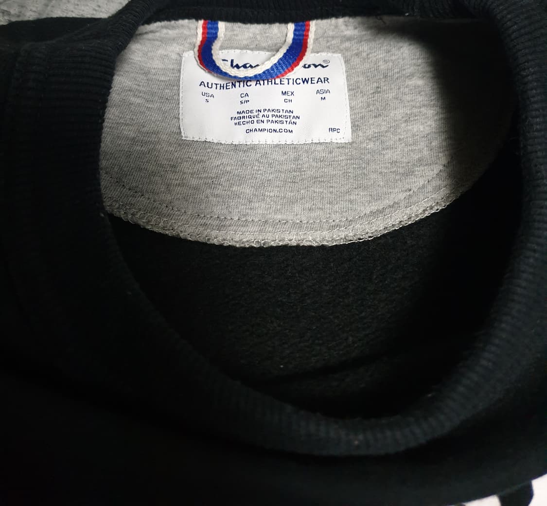 챔피온 어센틱 아틀레틱웨어 기모 맨투맨 블랙 (S) 상품이미지4