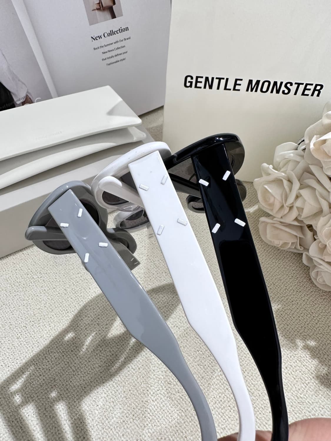 젠틀 몬스터 x 메종 마르지엘라 MM004 화이트 블랙 상품이미지4