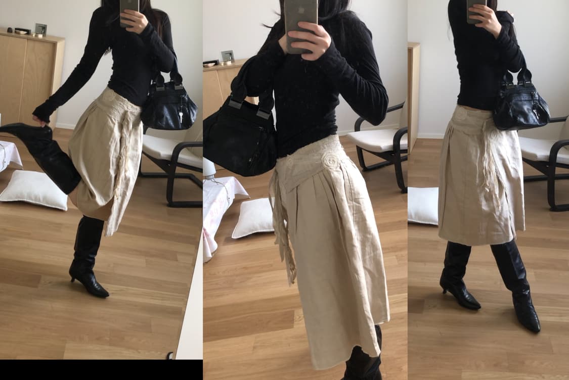 [직수입] 빈티지 diesel 레더 토트 백 블랙 상품이미지1