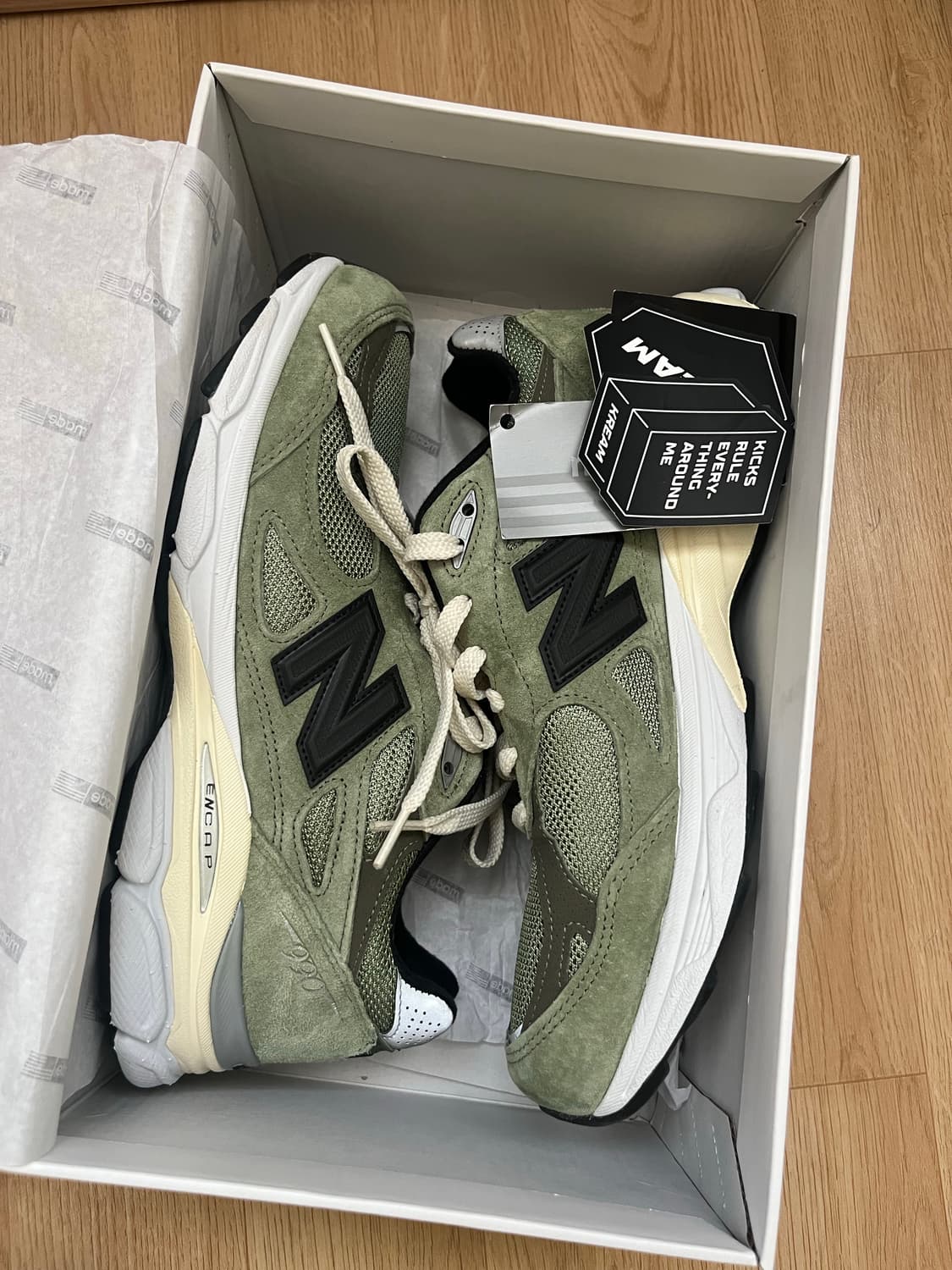 뉴발란스 자운드 990v3 올리브 270 상품이미지1