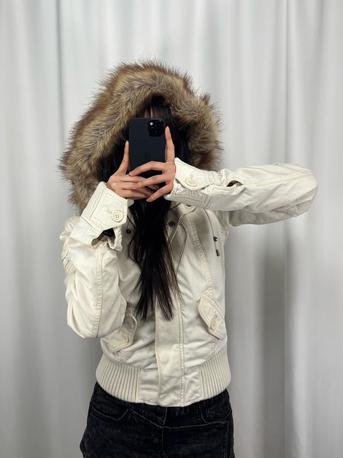 아베크롬비 퍼 후드 자켓 상품이미지3