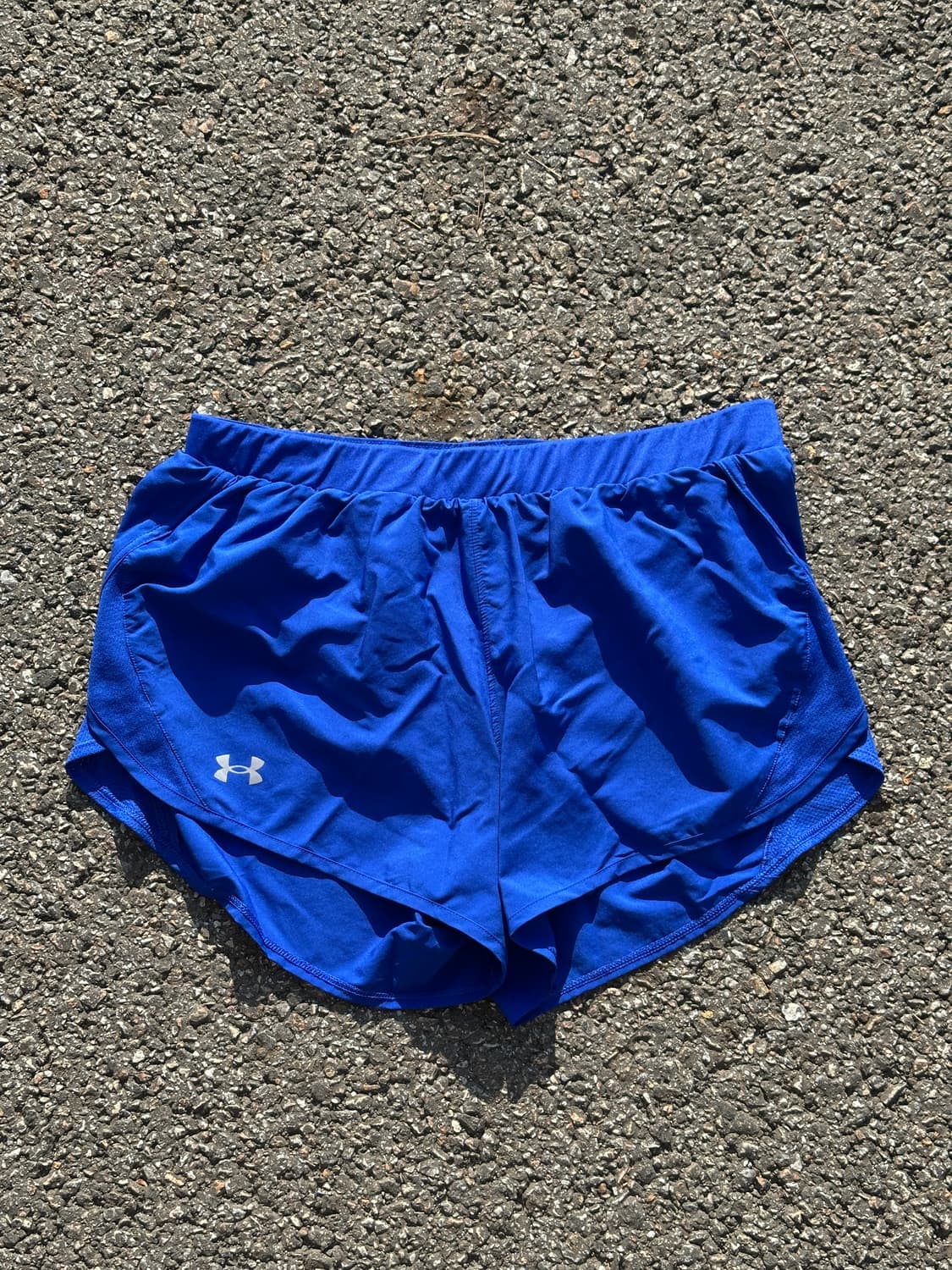 [L] 언더아머 여성 블루 러닝 쇼츠 반바지 상품이미지1